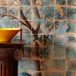 Обои ручная роспись Braganza Standard colourway on dyed paper варинант исполнения - 1 | Loft Concept в Новосибирске