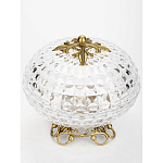 Конфетница из прозрачного рельефного стекла Eden Garden варинант исполнения - 2 | Loft Concept в Новосибирске