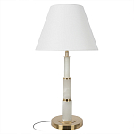 Настольная лампа с белым конусовидным абажуром More Tender варинант исполнения - 1 | Loft Concept в Новосибирске