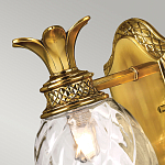 Бра для ванных комнат с прозрачным стеклянным плафоном в форме ананаса и декоративным основанием с рельефным узором Hinkley варинант исполнения - 2 | Loft Concept в Новосибирске