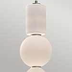 Подвесной светильник белого цвета с тремя геометрическими плафонами Alora Mood варинант исполнения - 4 | Loft Concept в Новосибирске