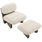 Кресло с оттоманкой Hawaii варинант исполнения - 2 | Loft Concept в Новосибирске