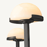 Люстрас 6-ю мраморными плафонами в форме купола Light Warm Light варинант исполнения - 1 | Loft Concept в Новосибирске