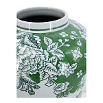 Ваза с зелеными цветочными и птичьими мотивами Vase Inspired by Nature варинант исполнения - 3 | Loft Concept в Новосибирске