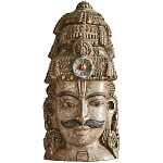 Арт-объект на стену Маска из массива акации Acacia Mask варинант исполнения - 6 | Loft Concept в Новосибирске