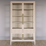 Витрина Primo со стеклянными фасадами и 2 ящиками Светлый дуб варинант исполнения - 1 | Loft Concept в Новосибирске