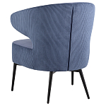 Современное мягкое кресло на металлических ножках Rakush Blue варинант исполнения - 4 | Loft Concept в Новосибирске