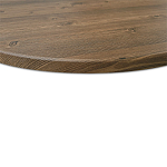 Стол журнальный c коричневой круглой столешницей на трех металлических ножках Charm Coffee Table варинант исполнения - 4 | Loft Concept в Новосибирске