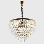 Люстра с прямоугольными хрустальными подвесками Lunet Crystal Rectangulars Chandelier 12 варинант исполнения - 3 | Loft Concept в Новосибирске