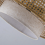 Подвесной светильник с декоративным поясом из плетеного бамбука Biuloggicu варинант исполнения - 8 | Loft Concept в Новосибирске