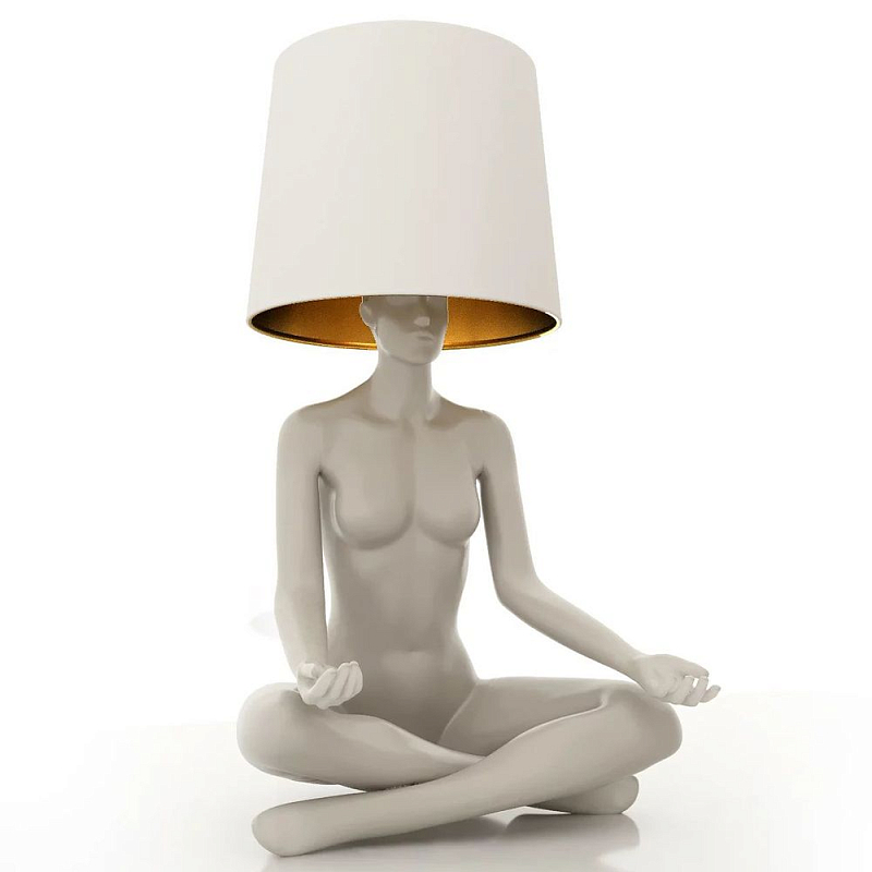 Лампа MANNEQUIN LAMP с абажуром телесный замок Глянцевый черный Черный матовый Глянцевый белый Белый матовый Серый матовый Золотой Красный в Новосибирске | Loft Concept 