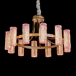 Люстра круглая с текстурными цилиндрическими плафонами Glimpse варинант исполнения - 1 | Loft Concept в Новосибирске