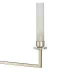 Люстра с 6-ю белыми матовыми плафонами из стекла в форме цилиндра Longitude варинант исполнения - 1 | Loft Concept в Новосибирске