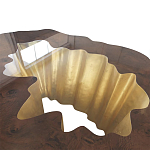 Кофейный стол Burl Exotic tree Coffee Table Black варинант исполнения - 3 | Loft Concept в Новосибирске