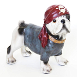 Статуэтка собака в бандане Fashionable Dogs Pirate варинант исполнения - 1 | Loft Concept в Новосибирске