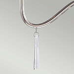 Люстра цвета никель с прозрачными стеклянными подвесками в форме капель Elstead Lighting варинант исполнения - 12 | Loft Concept в Новосибирске