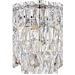 Люстра круглая с хрустальными подвесками на серебряном каркасе Roul Crystal Light варинант исполнения - 12 | Loft Concept в Новосибирске