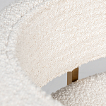 Стул букле бежевый с каркасом цвета матовое золото Tactility варинант исполнения - 4 | Loft Concept в Новосибирске