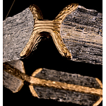 Люстра кольцевая с текстурным природным рисунком IceFlame варинант исполнения - 2 | Loft Concept в Новосибирске