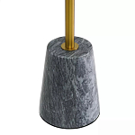 Кофейный столик круглый из мрамора серый Reliable Foundation варинант исполнения - 4 | Loft Concept в Новосибирске