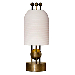 Настольная лампа в виде фонаря с белым фактурным абажуром Echoes of Light варинант исполнения - 1 | Loft Concept в Новосибирске