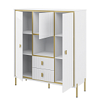 Буфет белый трёхдверный с двумя ящиками Antique Order варинант исполнения - 2 | Loft Concept в Новосибирске