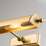 Светильник для картин цвета состаренная латунь с широким плафоном на прямоугольном основании Elstead Lighting варинант исполнения - 8 | Loft Concept в Новосибирске