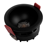 Встраиваемый спот светодиодный круглый черного цвета с углублением Ombra Lux  варинант исполнения - 4 | Loft Concept в Новосибирске