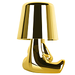 Настольная лампа фигурная золотого цвета с гладким абажуром Высота 16 см Sophia варинант исполнения - 4 | Loft Concept в Новосибирске