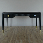 Письменный стол Elsa Dreams Black Шпон дерево с двумя ящиками варинант исполнения - 1 | Loft Concept в Новосибирске