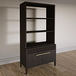 Стеллаж Primo с ящиками Темный орех варинант исполнения - 2 | Loft Concept в Новосибирске