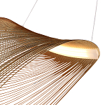 Подвесной светильник фигурный из деревянных прутьев Ecofriendly Light Source варинант исполнения - 4 | Loft Concept в Новосибирске