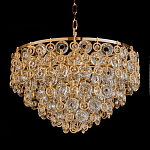 Люстра каскадная с подвесками в форме колец Galaxy of Light варинант исполнения - 3 | Loft Concept в Новосибирске