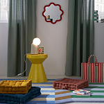 Настенное зеркало с волнистой рамой Mune Mirror Red варинант исполнения - 7 | Loft Concept в Новосибирске