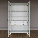 Дизайнерский шкаф витрина Elsa Dreams White с 4-мя ящиками варинант исполнения - 5 | Loft Concept в Новосибирске