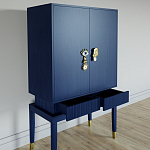 Кабинетный шкаф Elsa Dreams Blue с 2-мя ящиками варинант исполнения - 2 | Loft Concept в Новосибирске