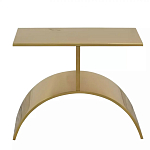 Дизайнерский журнальный стол золотой на полукруглом основании Wecaben варинант исполнения - 2 | Loft Concept в Новосибирске