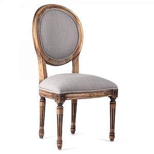 Стул REGENCY MEDALLION CHAIR Brown Linen