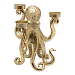 Подсвечник золотой Осьминог Gold Octopus Candlestick  варинант исполнения - 1 | Loft Concept в Новосибирске