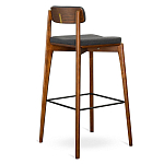 Барный стул из массива ясеня с обивкой из рогожки Elegant Ash варинант исполнения - 4 | Loft Concept в Новосибирске