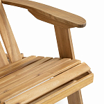 Уличное кресло из массива акации Adirondack Wooden Chair Natural варинант исполнения - 6 | Loft Concept в Новосибирске