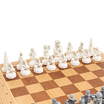 Шахматы Северные народы в ларце из натурального бука Decorative Thematic Chess варинант исполнения - 3 | Loft Concept в Новосибирске