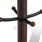 Вешалка коричневая с круглым основанием и черными металлическими крючками Industrial Metal Rust варинант исполнения - 2 | Loft Concept в Новосибирске