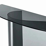 Консоль дымчатого цвета с изогнутым основанием Arabesque варинант исполнения - 2 | Loft Concept в Новосибирске