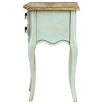 Прикроватная тумба из массива березы светло-бирюзовая Montmartre Provence Bedside Table варинант исполнения - 5 | Loft Concept в Новосибирске
