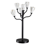 Настольная лампа с ветвями и белыми фарфоровыми цветами Floralis варинант исполнения - 1 | Loft Concept в Новосибирске