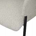 Стул мягкий с подлокотниками Chair Gray Upholstery Boucle варинант исполнения - 7 | Loft Concept в Новосибирске