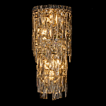 Бра с каскадом из прозрачного хрусталя и корпусом из металла цвета хром Constant Sparks варинант исполнения - 6 | Loft Concept в Новосибирске