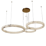 Люстра с 3-мя кольцами из натурального камня Minerals of Light варинант исполнения - 1 | Loft Concept в Новосибирске
