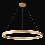 Люстра подвесная светодионая кольцевая золотого цвета Ring Horizontal варинант исполнения - 2 | Loft Concept в Новосибирске